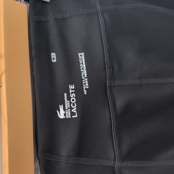 LACOSTE | Women's Authentic Black Active High-Waisted Tight Fit Leggings NWOT - Picture 13 of 13